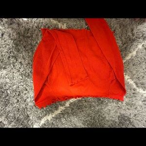 off the shoulder long sleeve top